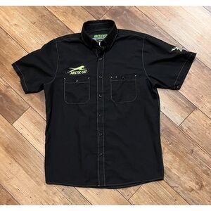 Arctic Cat 50th Anniversary Men's Button Up Shirt Black Sz M RARE!